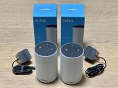 2台セット】Amazon Echo 第2世代 サンドストーン 箱・アダプタ付