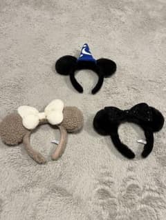 ミッキー耳カチューシャ3個セットのサムネイル