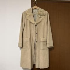 Rossa インポートロッサ ロングコート ベージュ ファー付き 44 - メルカリ