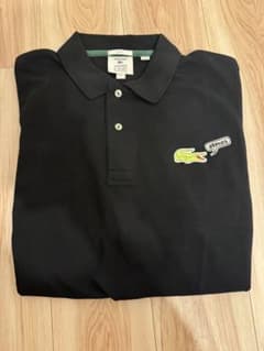 LACOSTE atmos コラボ ポロシャツ ブラック　限定抽選販売で購入 LACOSTE atmos コラボ ポロシャツ ブラック 限定抽選販売で購入 - メルカリ