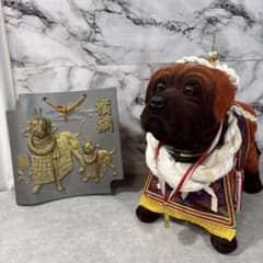 土佐犬置物 陶器製 土佐犬 闘犬 置物 中古 - メルカリ