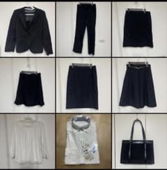 リクルートスーツ ジャケット・パンツ・スカート・ブラウス・シャツ・バッグ セットのサムネイル