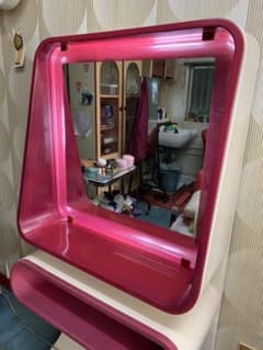 確認用】ピエールカルダン ミラー レッド 美容室 スペースエイジ