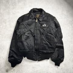 【希少Lサイズ】美品 アルファ CWU-45/P 黒 フライトジャケット ジャケット・アウター