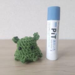 ハンドメイド あみぐるみ ミニサイズ グリーンのサムネイル