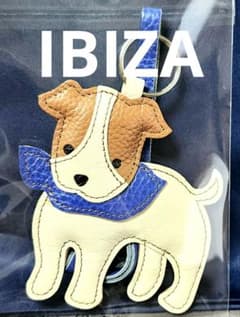 IBIZA イビサ　イビザ　犬　ワンちゃん　チャーム キーホルダー　本革 IBIZA イビザ】犬のバッグチャーム.キーホルダー☆ストラップ
