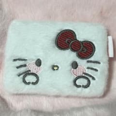キティ　ふわふわ　ファー素材 ミラーケースのサムネイル
