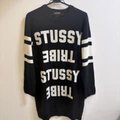 STUSSY ニット セーター 長袖 ブラックのサムネイル
