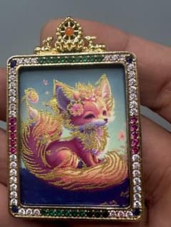 キツネのアートフレーム ハヌマーン降臨　プラクルアン　無敵と富　繁栄 キツネのアートフレーム ハヌマーン降臨 プラクルアン 無敵と富 繁栄