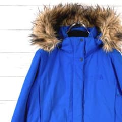 ノースフェイス ダウンジャケット ミドル PROHEAT ドローコード 青XL