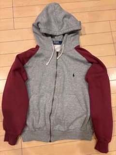 POLO RALPH LAUREN パーカー Mサイズ グレー／赤のサムネイル