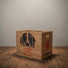 サッポロビール　ヴィンテージ　木箱　レトロ 希少・当時物】サッポロビール 三越特注 木箱 昭和レトロ ヴィンテージ