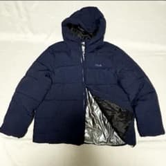 FILA フィラ 中綿ジャケット アルミ 紺 蓄熱 ジャンパー