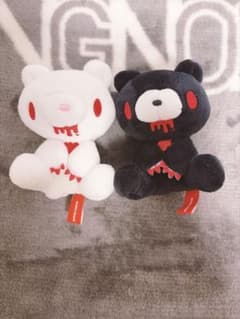 グルーミー まめぐるみ ホワイト&ブラックのサムネイル