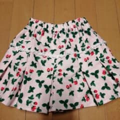 いちご柄ミニキュロット　110cmのサムネイル
