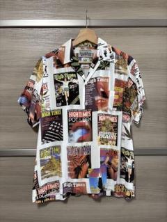 WACKO MARIA アロハシャツ HIGH TIMES white Mサイズ WACKO MARIA×HIGHTIMES レーヨンシャツ アロハ ホワイト - メルカリ