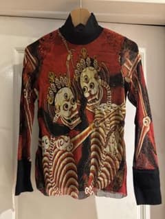 VIVIENNE TAM スカル柄 パワーネット 長袖トップスのサムネイル