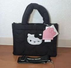 最安値☆sanrio house ハローキティ2WAYハートキルティングバッグ