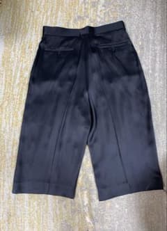 CÉLINE セリーヌ　フィービィー期　 ハーフパンツ セリーヌ フィービー期 シルク ハーフパンツ黒 38 タグ付き - メルカリ