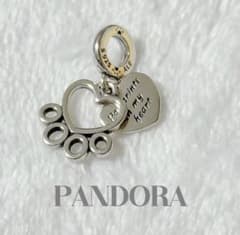 PANDORA 肉球 ハート チャームのサムネイル