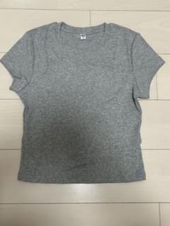 UNIQLO 半袖シャツ　グレーのサムネイル