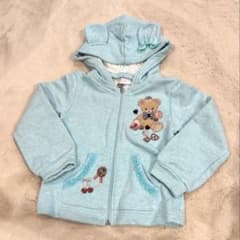 メゾピアノ　水色　パーカー　110cmのサムネイル