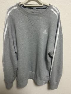 adidas エッセンシャルズ プラス スリーストライプス スウェット L 綿のサムネイル