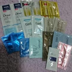 ORBIS+アジエンス+ダヴ+キュレル+b.glen 他 サンプル品 詰め合わせのサムネイル