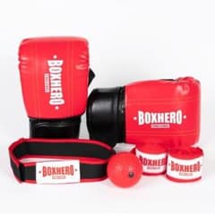 【BOXHERO】 ボクシング パンチングボールセット グローブ バンテージ パ BOXHERO】 ボクシング パンチングボールセット グローブ バンテージ パ