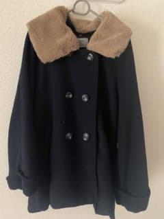 OLIVE des OLIVE ネイビー ダブルブレストコートのサムネイル
