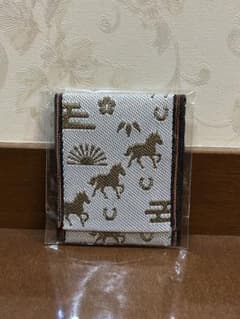 馬 午年 カードケース 名刺入れ 小物入れ 畳縁のサムネイル