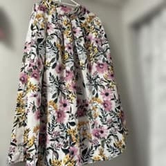 花柄 フレアロングスカートのサムネイル