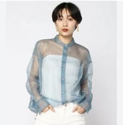 JEANASIS シアーバンドカラーシャツ 長袖のサムネイル