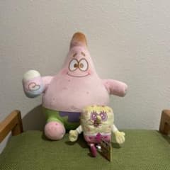 スポンジ・ボブ ぬいぐるみ×1 ぬいぐるみキーホルダー ×1 計2点セット