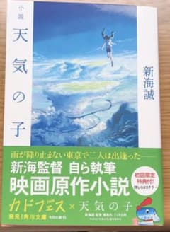 天気の子 小説 初回限定新海誠監督のサイン印字ありのサムネイル