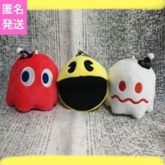 パックマン　ボールチェーン付きぬいぐるみ