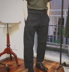 コリーナ  Colina 刺し子カーブスラックス　黒　ブラックのサムネイル
