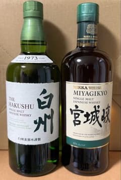 サントリー 白州 ニッカ 宮城峡 シングルモルト 2本セットのサムネイル
