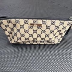GUCCI GGパターン ポーチ ベージュ/ブラックのサムネイル