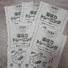 SAPIX 小学5年 算数 基礎力トレーニング 7月〜11月 5冊セット - メルカリ