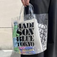 sale新品同様MADISON BLUE ESSENTIAL トートバッグクリア 新品 MADISONBLUE マディソンブルー クリアバッグ ビニールバッグ
