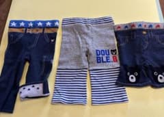 【美品】DOUBLE.B パンツ 3点セット90-100cmのサムネイル