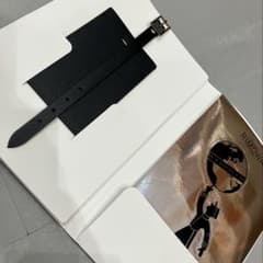 【未使用】RIMOWA リモワ レザー ラゲージタグ ネームタグ 新品未使用】RIMOWA ラゲージタグ レザー ネームタグ 名札 ブラック