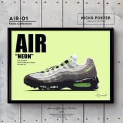 AIR イエローグラデ キックスポスター スニーカーポスター/AIR-01のサムネイル