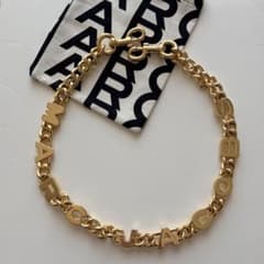 未使用 MARCJACOBS ザ ロゴ チェーン ストラップ チャーム ゴールド 