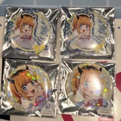 추심의 아이 카라 철 홀로그램 캔 배지 반짝이 캔 배지 A box MEM 조