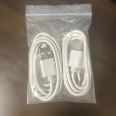 【2個セット】USB Type-C ケーブル ホワイト 充電 データ転送のサムネイル