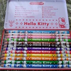 ハローキティ 色鉛筆 12色 キティちゃん レトロ - メルカリ