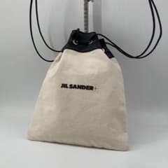 13855✨ ジルサンダー 巾着 ポーチ ショルダーバッグ 白黒 13855✨ ジルサンダー 巾着 ポーチ ショルダーバッグ 白黒 - メルカリ