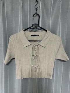 Heather 半袖 ラメリボンニットのサムネイル
